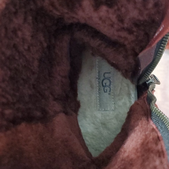 UGG COLLECTION ABREE SUEDE WOMEN SHORT BOOTS RUST size 8 - Picture 7 of 8